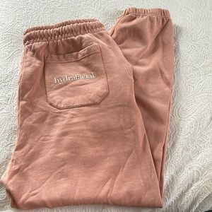 HydraFacial pink sweatpants